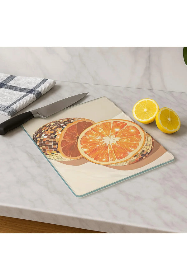 Cam Kesme Tahtası 20x30 cm | Temperli Cam | Hijyenik ve Dayanıklı Mutfak Gereci | KSME64
