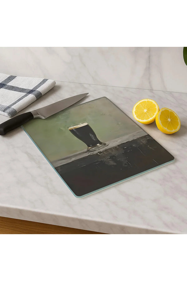 Cam Kesme Tahtası 20x30 cm | Temperli Cam | Hijyenik ve Dayanıklı Mutfak Gereci | KSME26