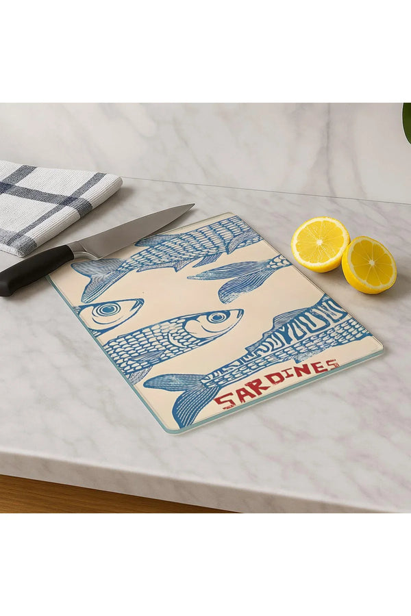 Cam Kesme Tahtası 20x30 cm | Temperli Cam | Hijyenik ve Dayanıklı Mutfak Gereci | KSME68