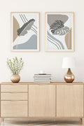 Modern Geometrik Desenli Tablo Seti - 2’li Set | huhu119
