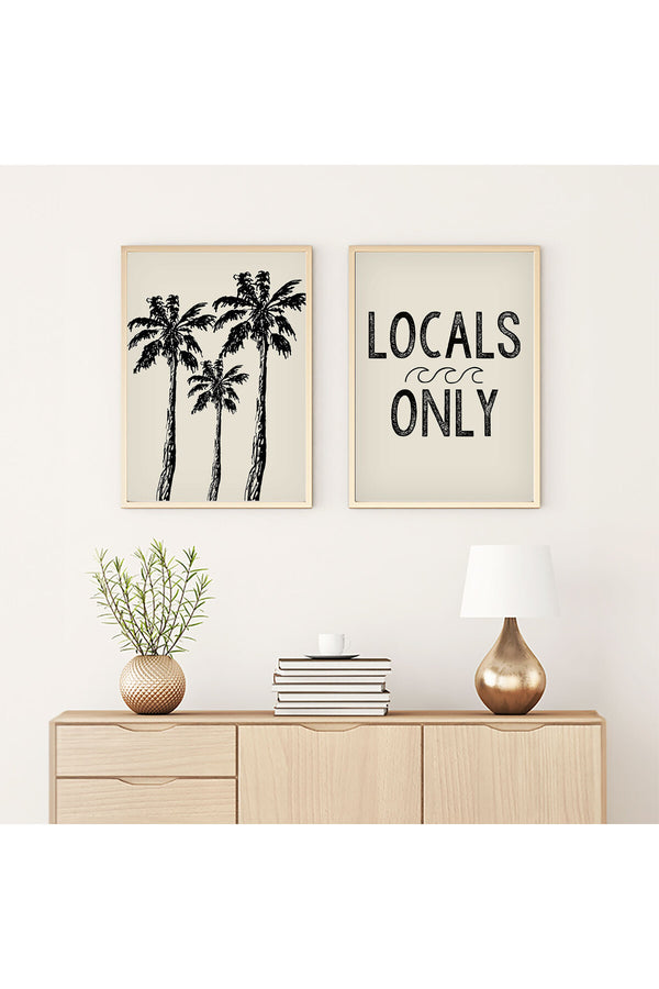 Soyut Palmiyeli Tablo Seti - Modern 2’li Set | huhu237