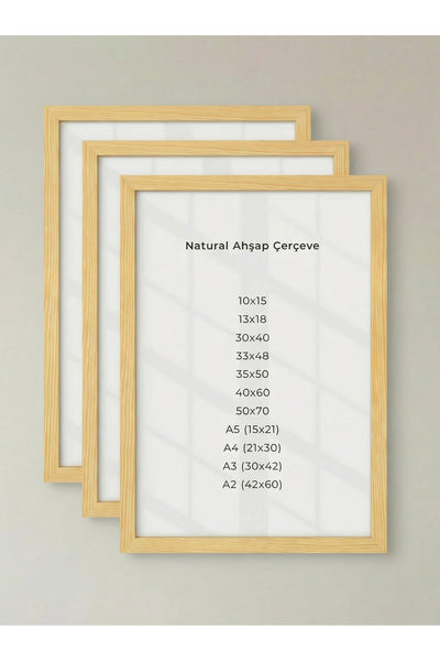 Ahşap Tablo Çerçevesi, Fotoğraf, Sertifika, Poster, Puzzle, Bebek Odası Çerçevesi
