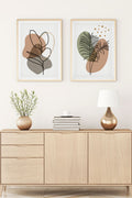 Modern Geometrik Desenli Tablo Seti - 2’li Set | huhu114
