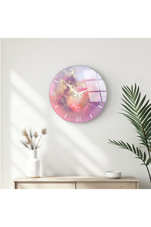 Modern Pastel Renkli Duvar Saati - Şık Tasarım | Huhu345