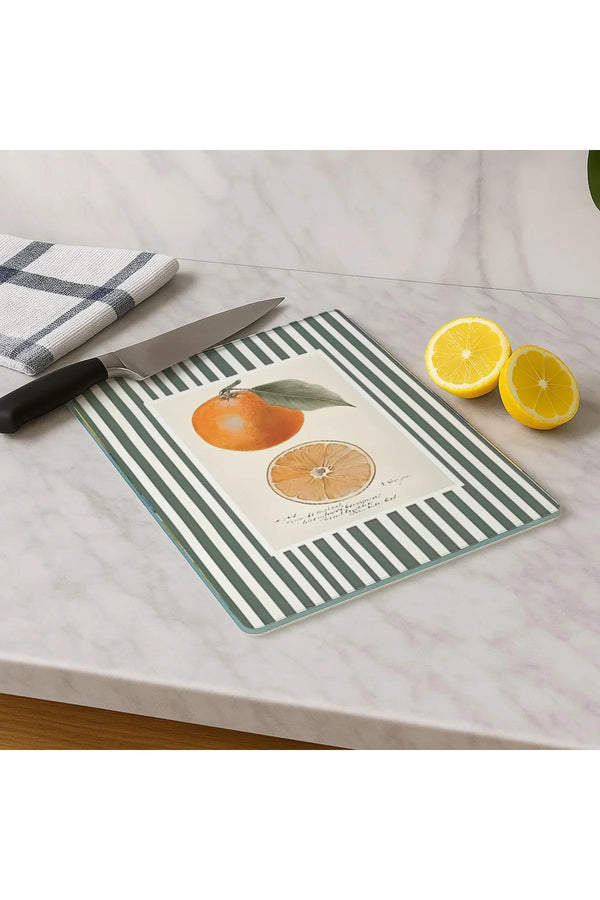 Cam Kesme Tahtası 20x30 cm | Temperli Cam | Hijyenik ve Dayanıklı Mutfak Gereci | KSME59