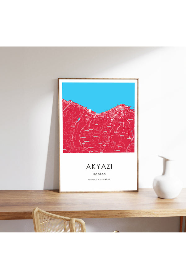 Ahşap Siyah Çerçeveli Trabzon Taraftar Tablosu,Akyazı Stadı Konumu,Hediyelik Taraftar Tablo | huhu230