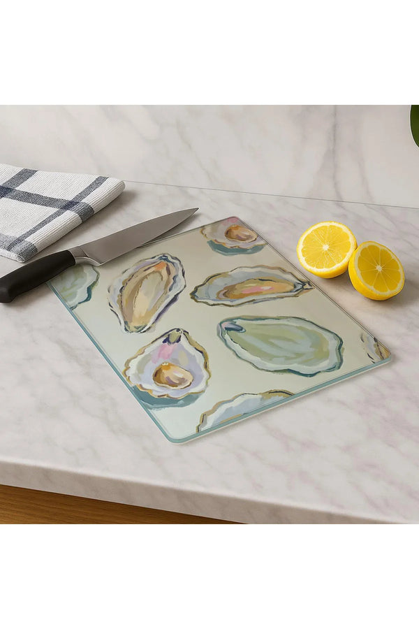 Cam Kesme Tahtası 20x30 cm | Temperli Cam | Hijyenik ve Dayanıklı Mutfak Gereci | KSME8