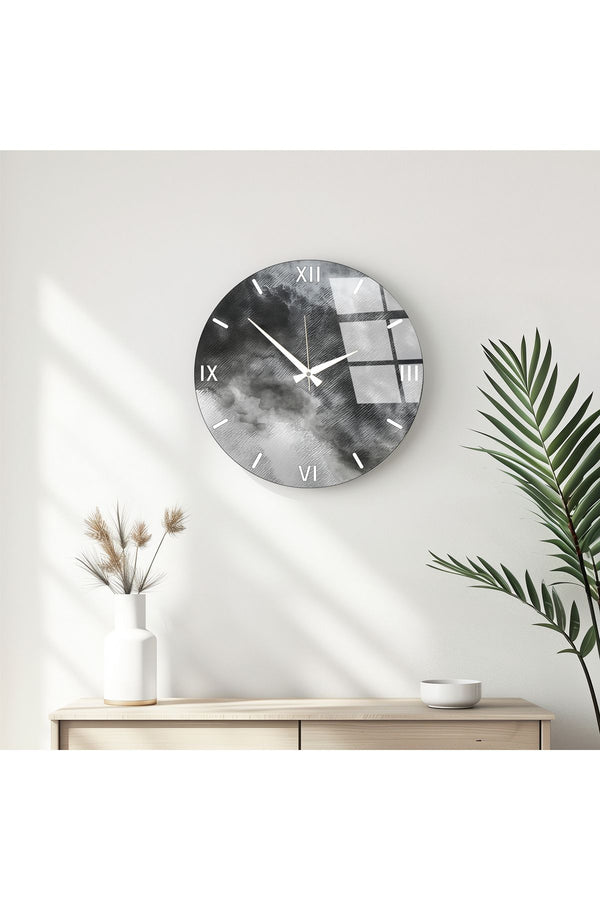 Modern Siyah-Beyaz Duvar Saati - Şık Tasarım | Huhu349
