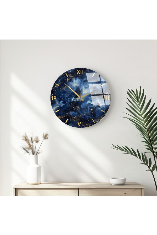 Galaksi Temalı Duvar Saati - Modern Tasarım | Huhu350
