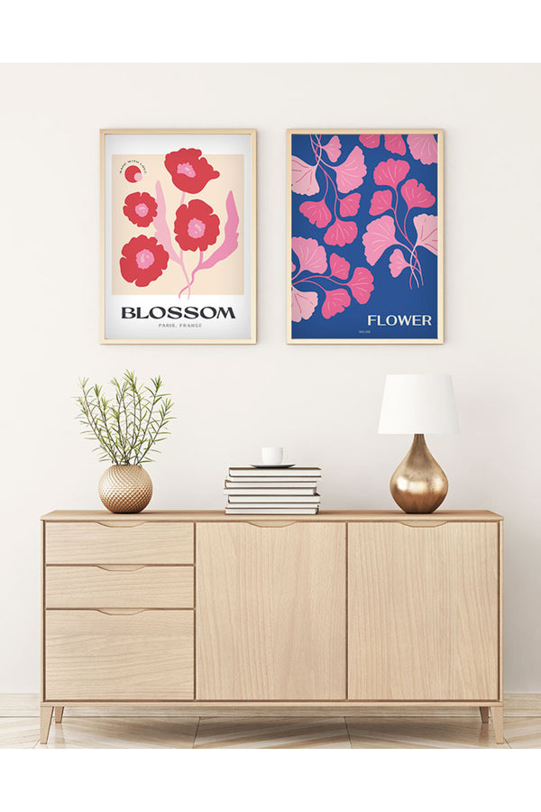 Çiçek Temalı Modern Tablo Seti - 2’li Set | huhu164