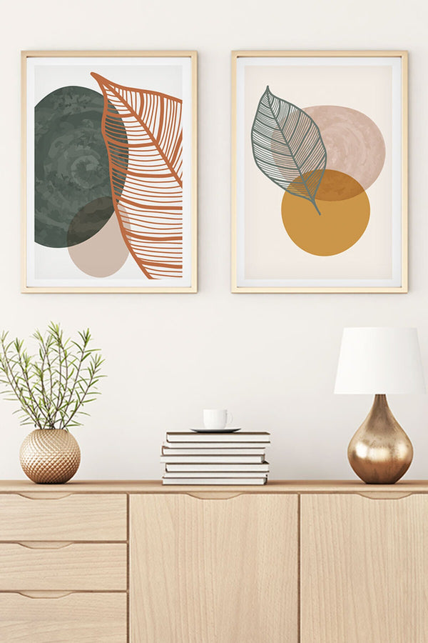 Modern Geometrik Desenli Tablo Seti - 2’li Set | huhu47