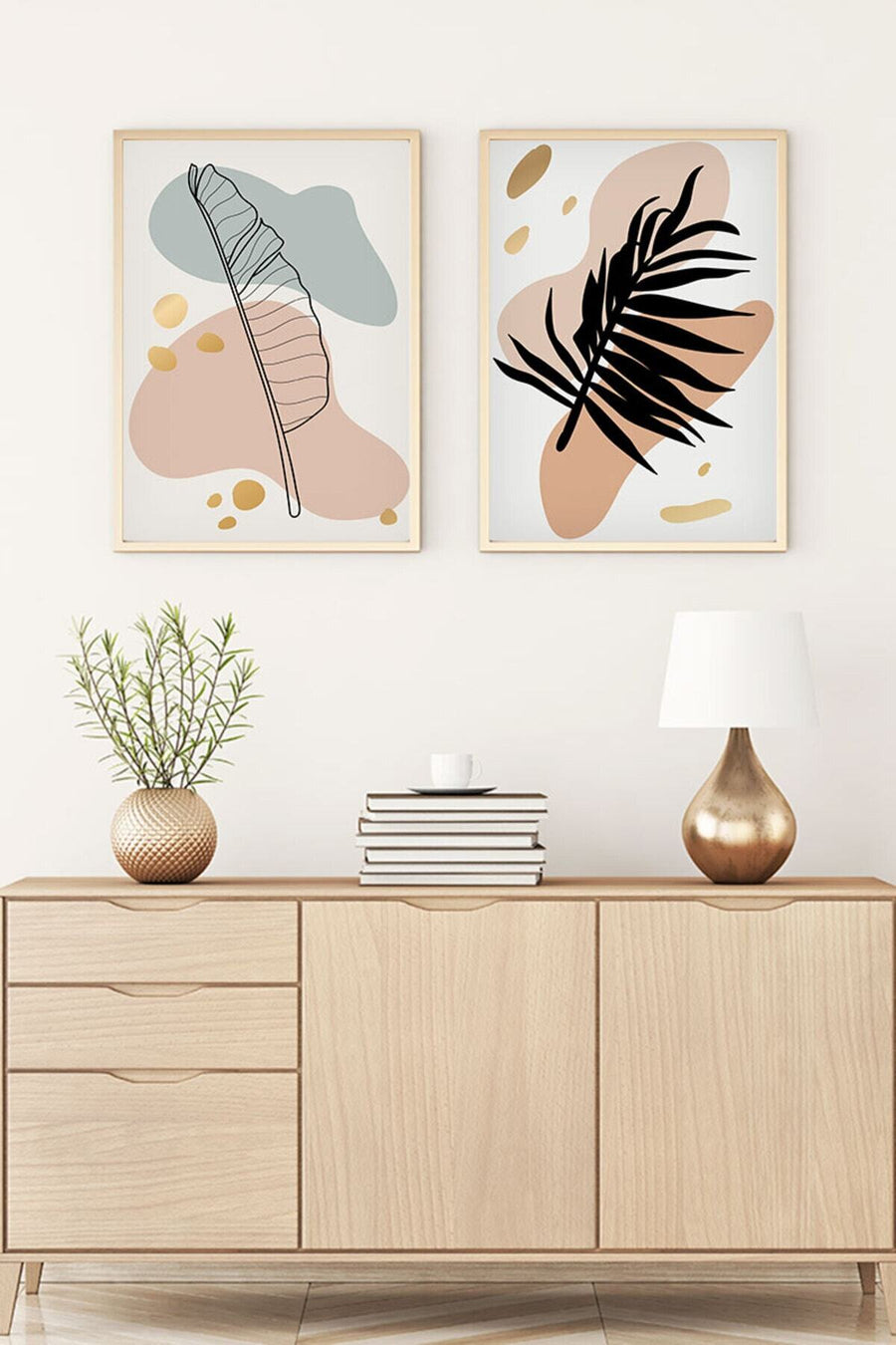 Modern Geometrik Desenli Tablo Seti - 2’li Set | huhu69