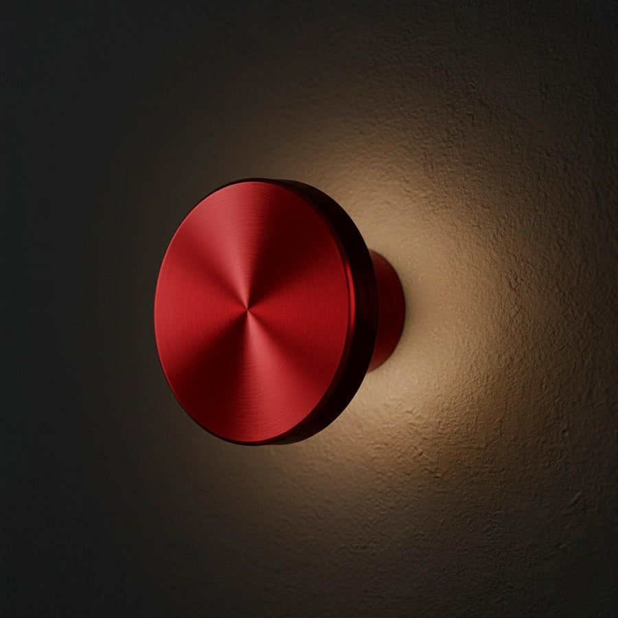 Kirmizi LED Metal Sivama Tekli Aplik - Kirmizi