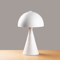 Dome Başlık Modern Metal Masa Lambası - Beyaz