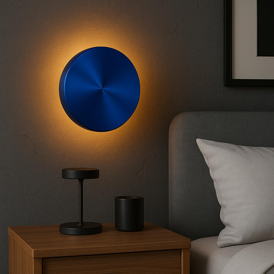 Mavi LED Metal Sivama Tekli Aplik - Mavi