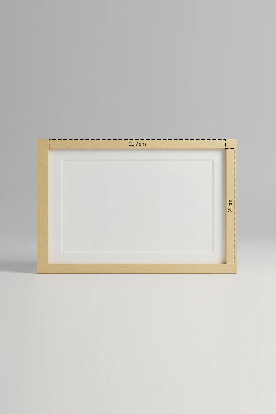 A4 Ahşap Sertifika & Diploma Çerçevesi (29,7×21 cm) – Şeffaf Koruyucu, MDF Arka Kapaklı | 20x30cert