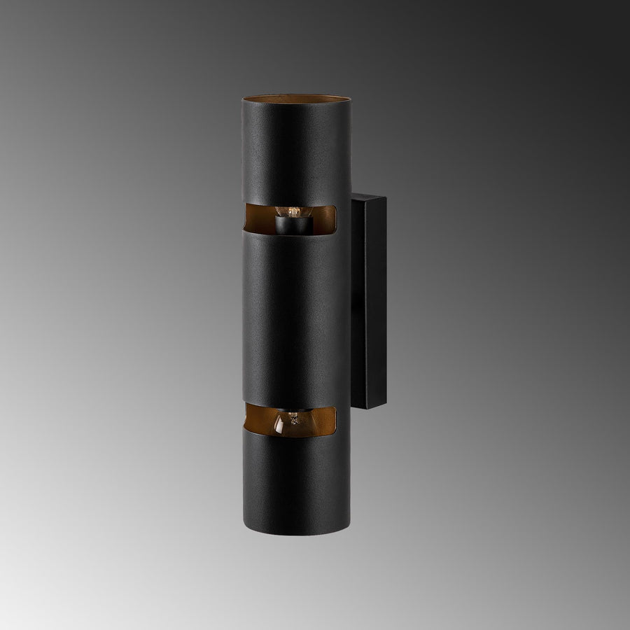 Cift Silindirli Metal Aplik - Siyah