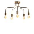 Rustik 5'li Metal Plafonyer - Altin