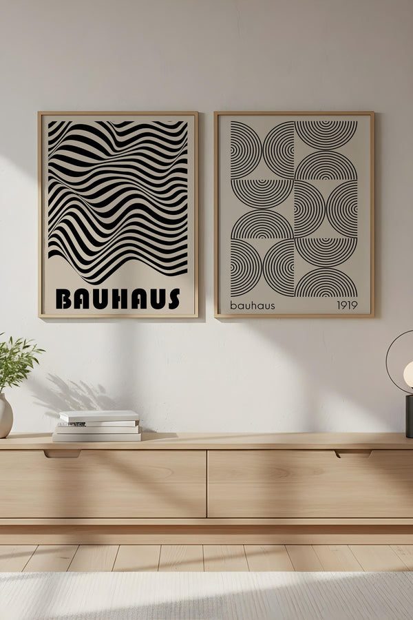 Modern Geometrik Desenli Tablo Seti - 2’li Set | huhu247