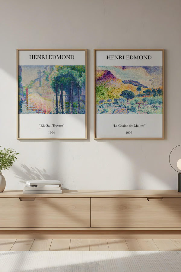 Henri Edmond Çerçeveli Tablo Seti - Modern 2’li Set | huhu267