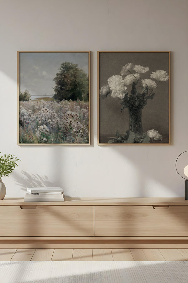 Soyut Doğa Temalı Tablo Seti - Modern 2’li Set | huhu274