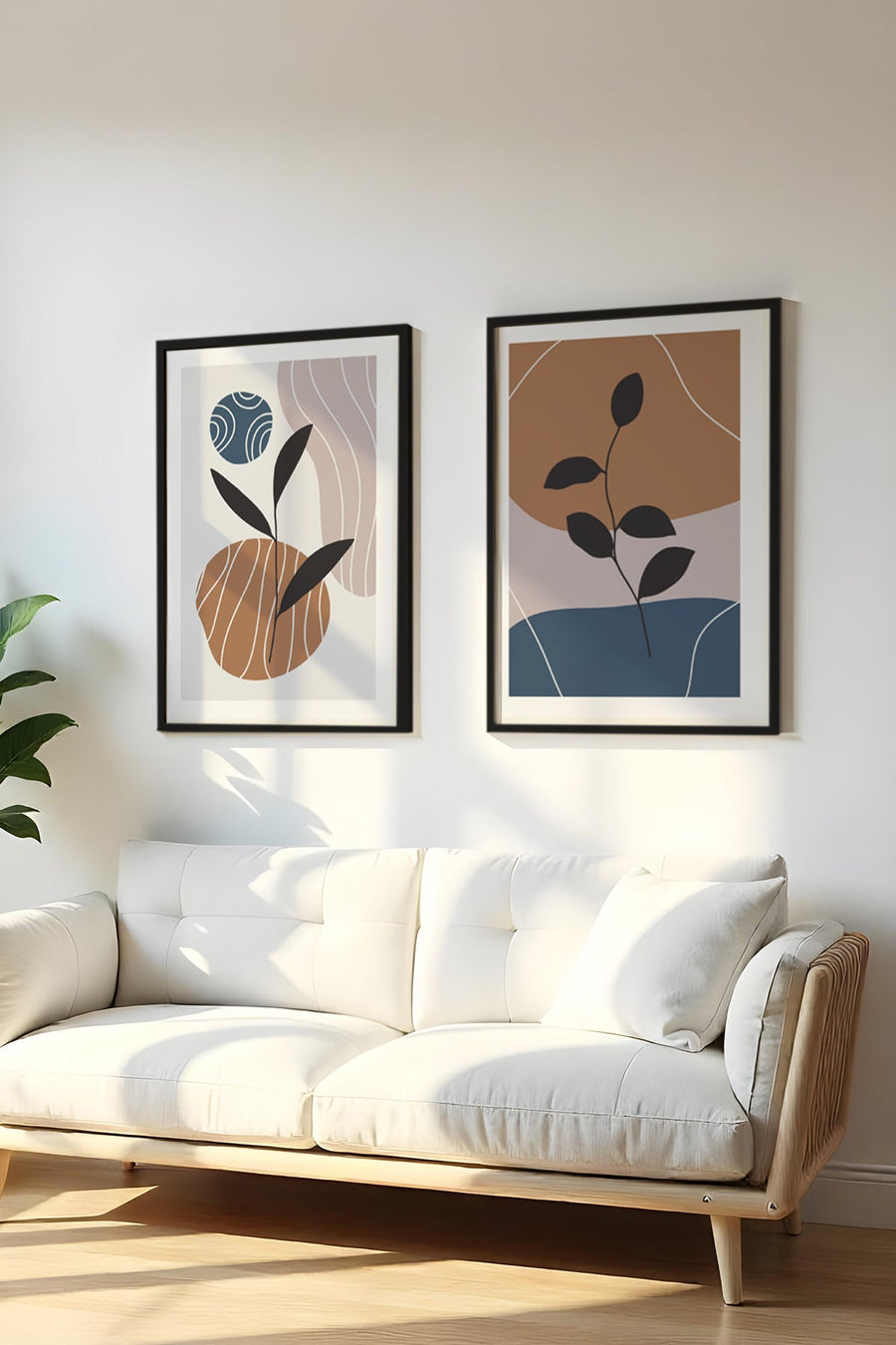 Modern Geometrik Desenli Tablo Seti - 2’li Set | huhu40