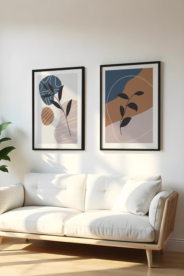 Modern Geometrik Desenli Tablo Seti - 2’li Set | huhu41