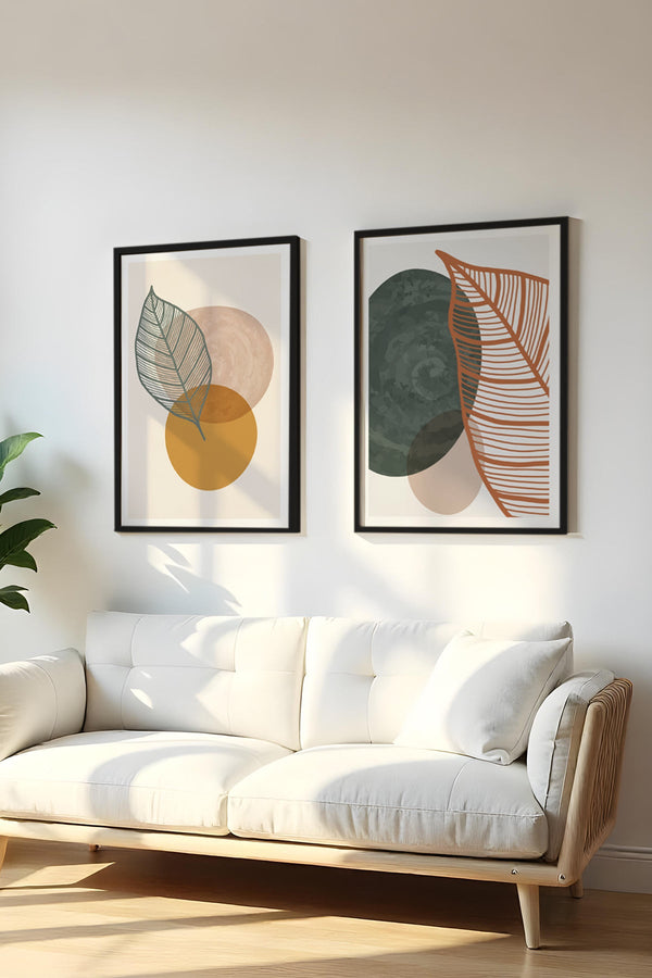 Modern Geometrik Desenli Tablo Seti - 2’li Set | huhu47