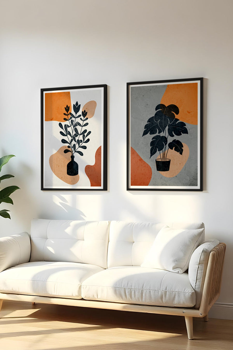 Geometrik Desenli Modern Tablo Seti - 2’li Set | huhu48