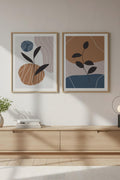 Modern Geometrik Desenli Tablo Seti - 2’li Set | huhu40