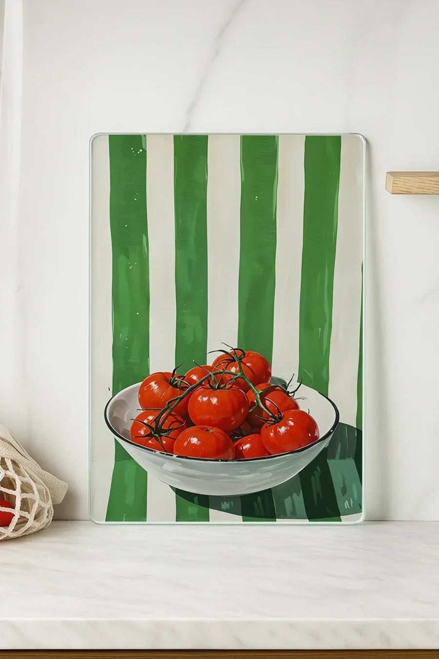 Cam Kesme Tahtası 20x30 cm | Temperli Cam | Hijyenik ve Dayanıklı Mutfak Gereci | KSME24