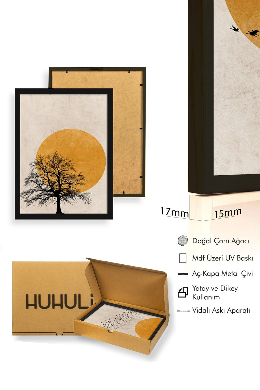 Soyut Desenli Modern Tablo Seti - 2’li Set | huhu60
