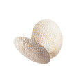 Dokulu Oval Aplik - Beyaz