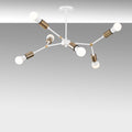Sputnik 6'lı Metal Avize - Beyaz