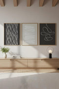 Geometrik Desenli Modern Tablo Seti - 3’lü Set | huhu235