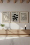 Soyut Desenli Matisse Tablo Seti - Modern 3’lü Set | huhu252