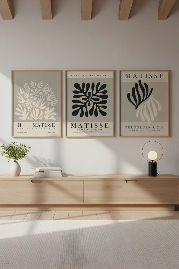 Modern Geometrik Desenli Tablo Seti - 3’lü Set | huhu257