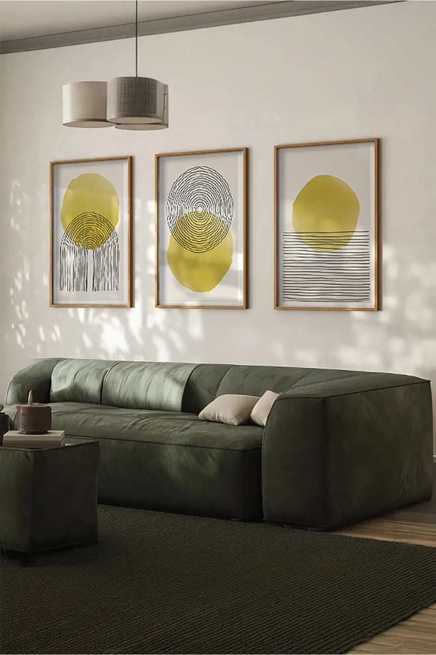Ahşap Çerçeveli 3'lü Set Tablo | Huhu144
