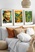 Ahşap Çerçeveli Vincent Van Gogh Tablo Seti | Huhu530