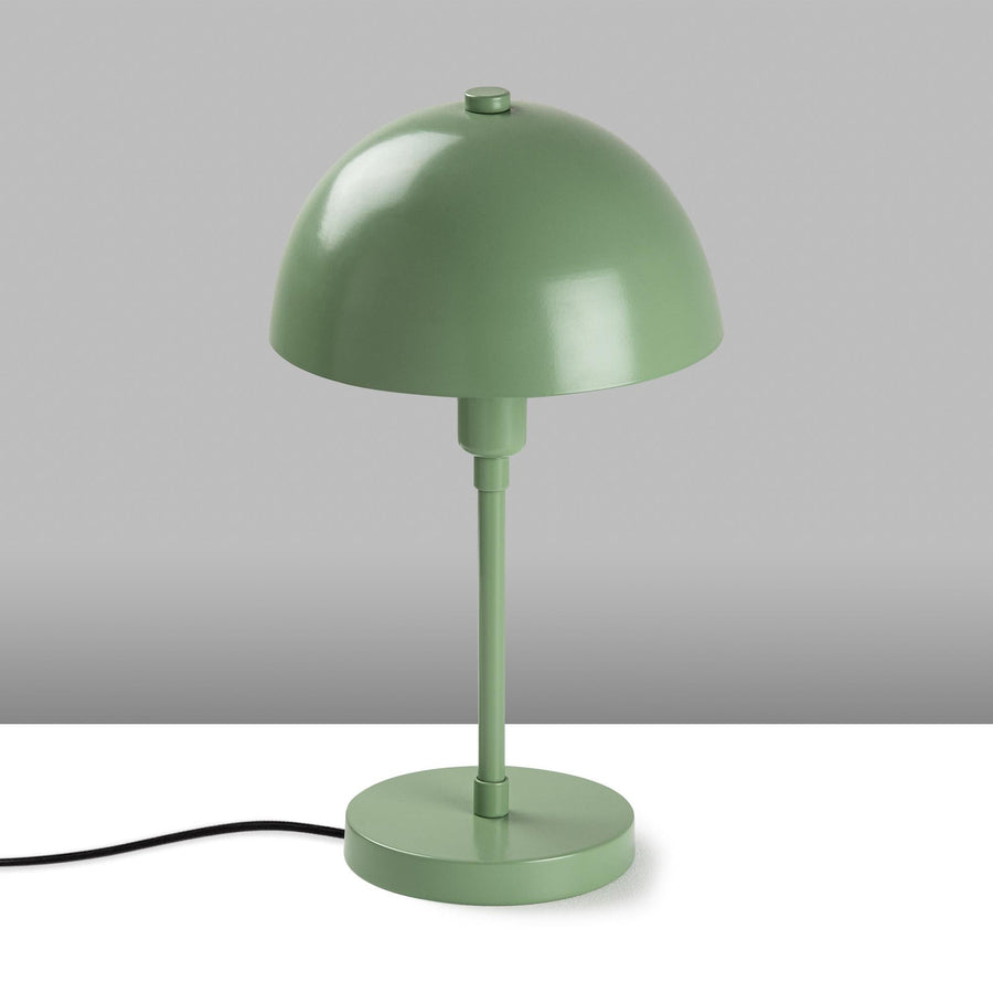 Kubbe Baslikli Metal Masa Lambasi - Yesil