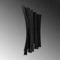 Linea Cift Yonlu Metal Aplik - Siyah