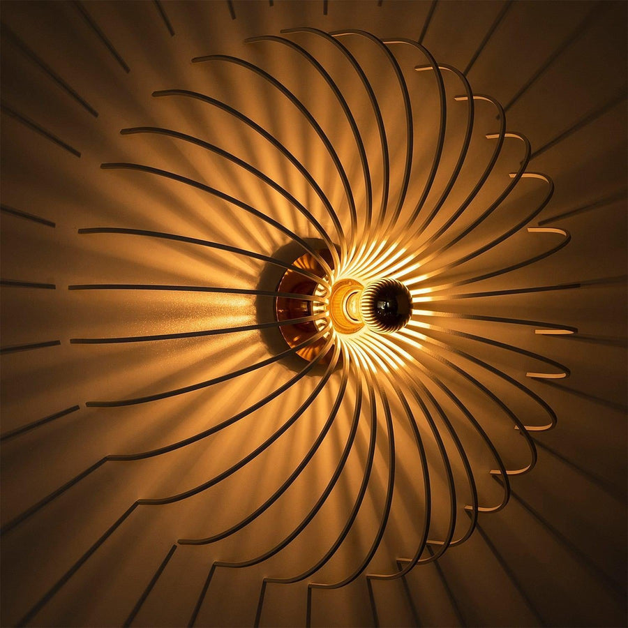 Spiral Tel Tekli Aplik Metal - Beyaz