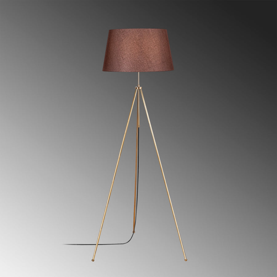 Tripod Metal Lambader - Kahve