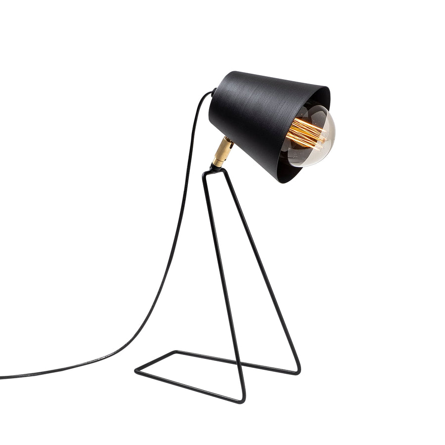 Tripod Ayaklı Metal Masa Lambası - Siyah