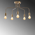 Rustik 5'li Metal Plafonyer - Altin
