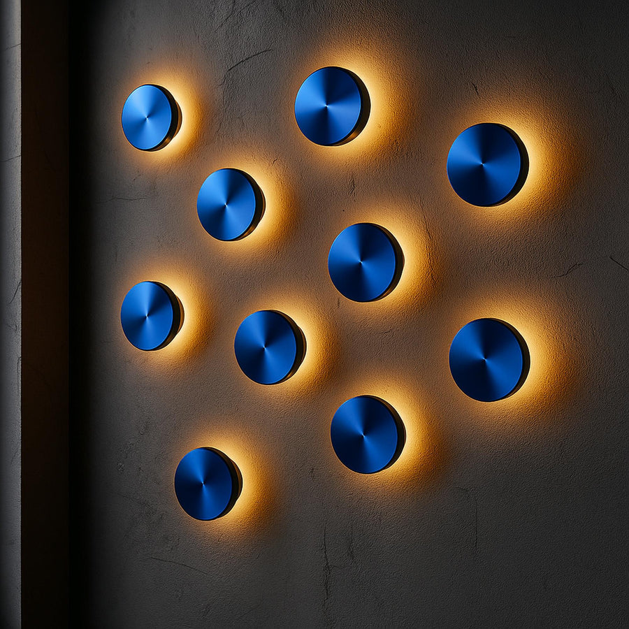 Mavi LED Metal Sivama Tekli Aplik - Mavi