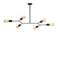 Sputnik 6'lı Metal Avize - Siyah