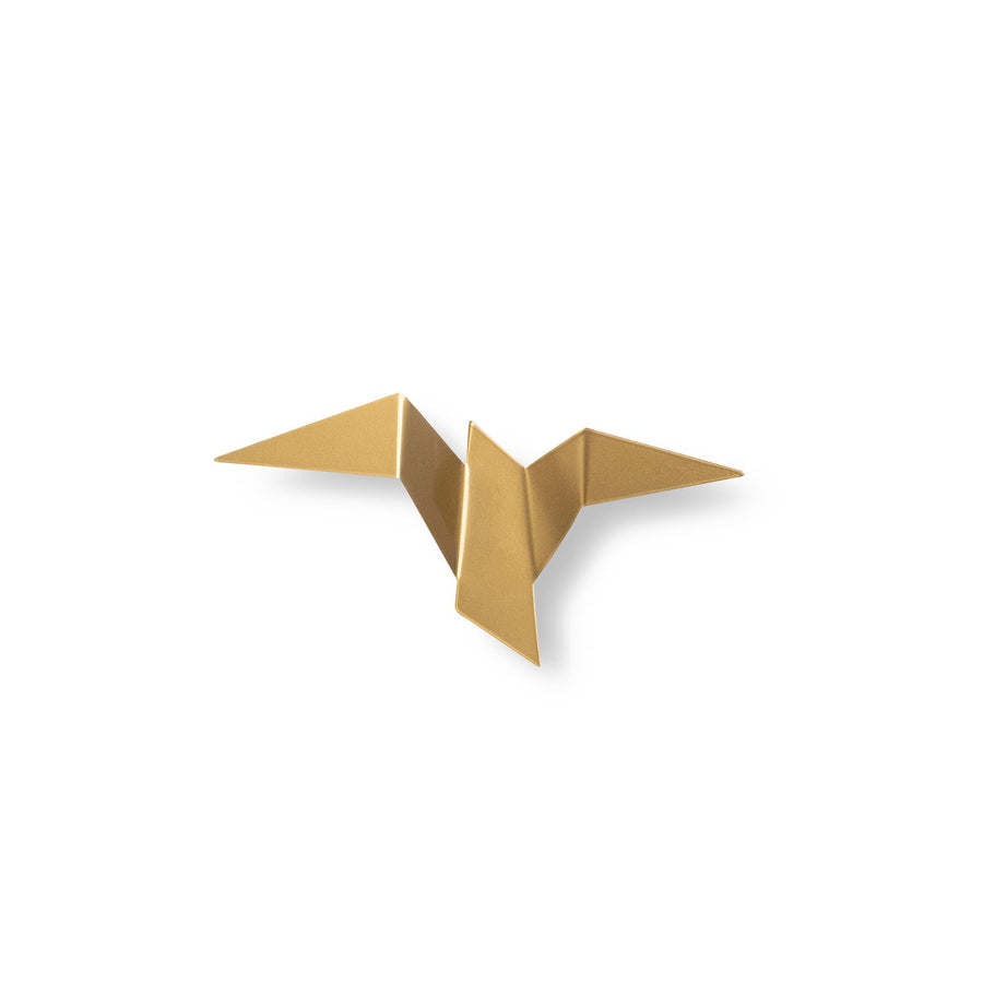 Origami Kuş Küçük Boy LED Aplik - Altin