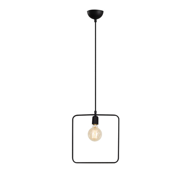 Kare Metal Tekli Sarkıt - Siyah