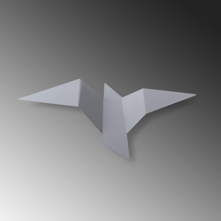 Origami Kuş Büyük Boy LED Aplik - Beyaz